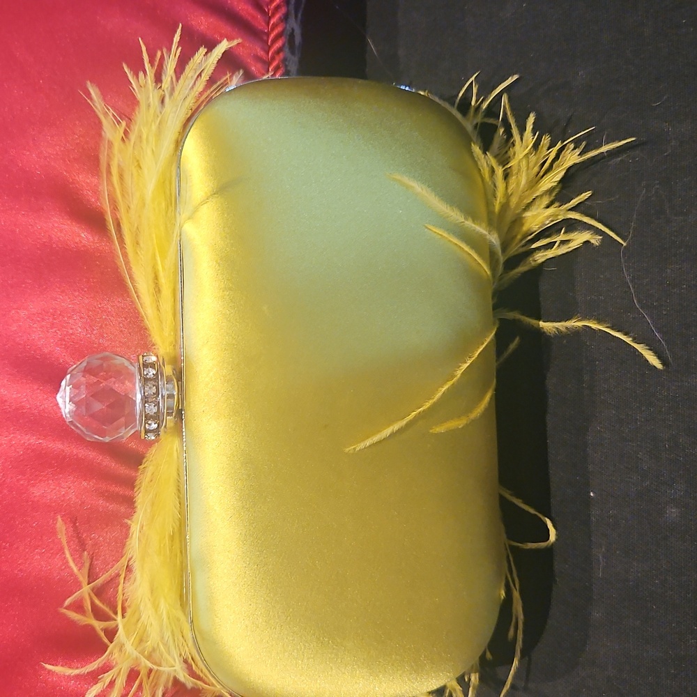 Ostrich Feathered Mini Evening Bag - Picture 7 of 10